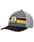 ფოტო #1 პროდუქტის Men's Gray, Black Iowa Hawkeyes Aurora Trucker Adjustable Hat