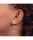 ფოტო #2 პროდუქტის Stainless Steel Polished Stars Dangle Earrings