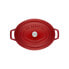 Фото #5 товара Zwilling STAUB LA COCOTTE - Casserole baking dish - Oval - Cast iron - Ceramic - Gas - Halogen - Induction - Sealed plate - Cherry - Enamel