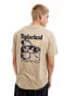 Фото #1 товара Timberland large boulder back print oversized t-shirt in beige Exclusive to Asos