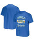 Фото #2 товара Men's NFL x Darius Rucker Collection by Powder Blue Los Angeles Chargers Stripe T-shirt