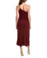 Halston Camille Midi Dress Women's Red 12