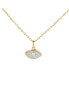 Фото #1 товара Little Sky Stone sterling Silver 14K Gold Plated Evil Eye Opal Pendant Necklace