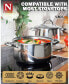 Фото #5 товара Stock Pot with Lid, Basics Stainless Steel Casserole Stockpots, 5-Quart