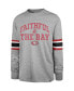 Фото #2 товара Men's Gray Distressed San Francisco 49ers Faithful to The Bay Cover Two Brex Long Sleeve T-shirt