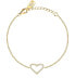 Фото #1 товара Decent gold-plated heart bracelet with zircons Silver LPS05AWV26