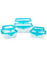 Stretch & Fresh 12-Pc. Food Storage Container Set with Silicone Lids