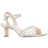 Nina Nelena Rhinestone Wedding Womens Silver Dress Sandals NELENA-SPL