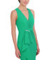 ფოტო #3 პროდუქტის Women's V-Neck Cascading-Ruffle Side-Slit Gown