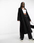 ASOS DESIGN soft duster jacket in black