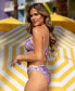 Фото #3 товара Women’s Cupshe X JoJo Multi-Color Paisley Bikini Bralette & Mid-Rise Bottoms Set