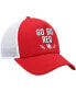 Красный мужской бейсболка с фронталом adidas Nebraska Huskers Phrase Foam Adjustable Hat Красный - фото #2