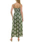 Фото #2 товара Juniors' Printed Square-Neck Maxi Dress