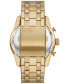 ფოტო #3 პროდუქტის Men's Chronograph Split Gold-Tone Stainless Steel Bracelet Watch 51mm