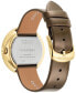 ფოტო #3 პროდუქტის Salvatore Women's Swiss Brown Patent Leather Strap Watch 35mm