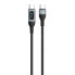 Фото #1 товара Kabel przewód w oplocie USB-C szybkie ładowanie PD 100W 1m czarny