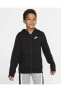 Фото #1 товара B Nsw Hoodıe Fz Club Erkek Çocuk Siyah Sweatshirt Bv3699 010