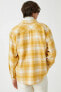 Erkek Sarı Ekose Gömlek 3WAM60012HW