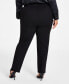 Plus Size Hollywood Slim-Fit Ankle Pants