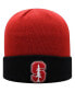 Фото #2 товара Men's Cardinal, Black Stanford Cardinal Core 2-Tone Cuffed Knit Hat