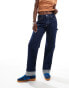 Фото #1 товара Abercrombie & Fitch baggy low rise carpenter jean in indigo