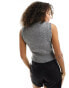 Фото #6 товара New Look knitted tabard vest in mid grey