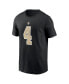 Men's Derek Carr Black New Orleans Saints Player Name and Number T-shirt