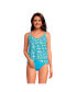 ფოტო #6 პროდუქტის Women's Long Torso Chlorine Resistant Tulip Hem Tankini Swimsuit Top