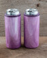 Insulated Garnet Pink Geode Slim Can Coolers, 2 Pack