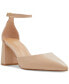 ფოტო #1 პროდუქტის Women's Jan Pointed Toe Ankle-Strap Block-Heel Sandals