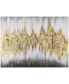Фото #1 товара Gold Frequency Textured Metallic Hand Painted Wall Art by Martin Edwards, 30" x 40" x 1.5"