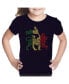 ფოტო #2 პროდუქტის Big Girl's Word Art T-shirt - One Love Lion