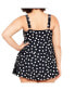 Фото #2 товара Women's Plus Size Twist Print Skirt 1 Piece