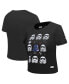 ფოტო #1 პროდუქტის Women's Black Star Wars Babydoll Cropped T-Shirt