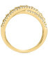 ფოტო #3 პროდუქტის EFFY® Diamond Round & Baguette Crossover Statement Ring in White Gold (3/4 ct. t.w.) (Also available in 14k Gold)