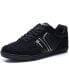 Фото #1 товара Men's Liam Fashion Sneakers Suede Trim Low Top Lace Up Tennis Shoes