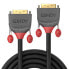 Lindy 2m DVI-D Dual Link Extension Cable - Anthra Line - 2 m - DVI-D - DVI-I - Male - Female - Black