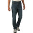 Фото #3 товара George Jeans Men Gray Denim Stretch Mid-Rise Relaxed Fit Cotton Straight 44X30