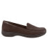Фото #1 товара Trotters Jacob T1854-200 Womens Brown Narrow Leather Loafer Flats Shoes 8.5