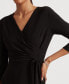 Surplice Jersey Dress