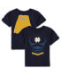 ფოტო #1 პროდუქტის Toddler Boys and Girls Navy Notre Dame Fighting Irish Super Hero T-shirt