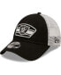 Фото #5 товара Men's Black, White Las Vegas Raiders Logo Patch Trucker 9Forty Snapback Hat