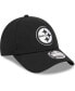 Фото #4 товара Men's Black Pittsburgh Steelers Main B-Dub 9FORTY Adjustable Hat