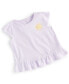 ფოტო #1 პროდუქტის Baby Girls Sunshine Ruffle T Shirt, Created for Macy's