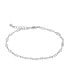 ფოტო #1 პროდუქტის Women's Silver-Tone Chain Anklet