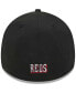 Фото #5 товара Men's Black Cincinnati Reds Logo 39THIRTY Flex Hat