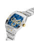 ფოტო #4 პროდუქტის Men's Multi-Function Silver-Tone Stainless Steel Watch 43mm