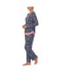 Фото #5 товара Women's 2-Pc. Printed Long-Sleeve Pajamas Set