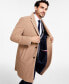 Men's Addison Wool-Blend Trim Fit Overcoat