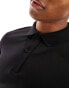 Фото #4 товара Selected Homme slim fit long sleeve polo in black